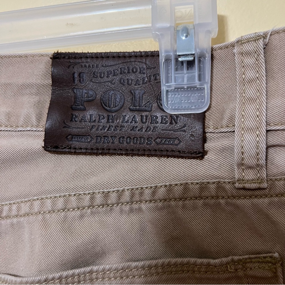Polo Ralph Lauren Dry Goods Chino Men’s 34x34 Khaki Mid Rise Pants - Picture 5 of 7